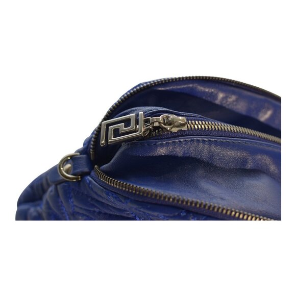 Gianni Versace Vanitas Quilted Leather Shoulder Bag in Electric Blue - Picture 15 of 16